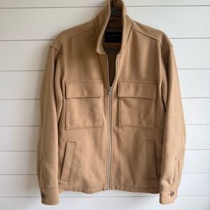 Abercrombie and fitch brown zip up jacket- small